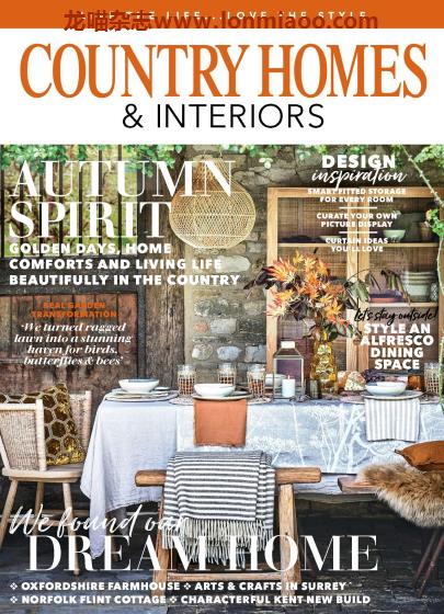 [英国版]Country Homes & Interiors 田园风格家居杂志 2021年10月刊